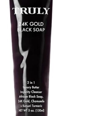TRULY 24K Gold Black Soap Luxury Cleanser